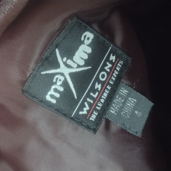 NWT Wilsons genuine leather maxima burgundy pants size 4 - Picture 7 of 7